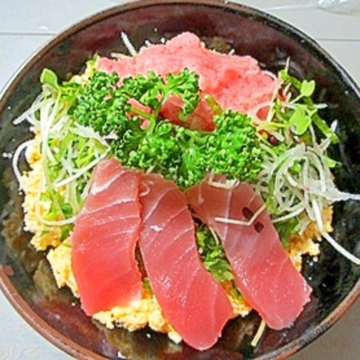 一手間かけて更に美味しくなるまぐろ丼